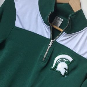 MSU PINK quarter zip